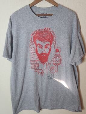 Wayne White Tshirt Signed Autograph Size XL Men Pop Art Surrealism Pee Wee